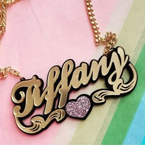 Acrylic Cut "Tiffany" Nameplate